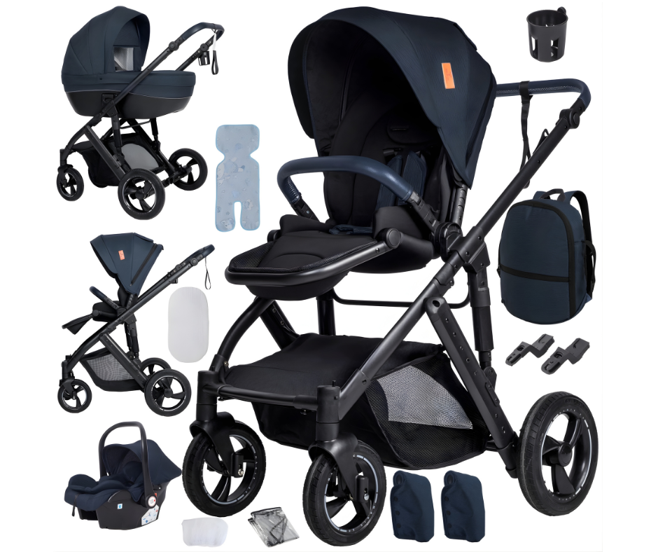 Luxury 3-in-1 yhdistelmävaunut | Ensiluokkaista tyyliä ja turvaa