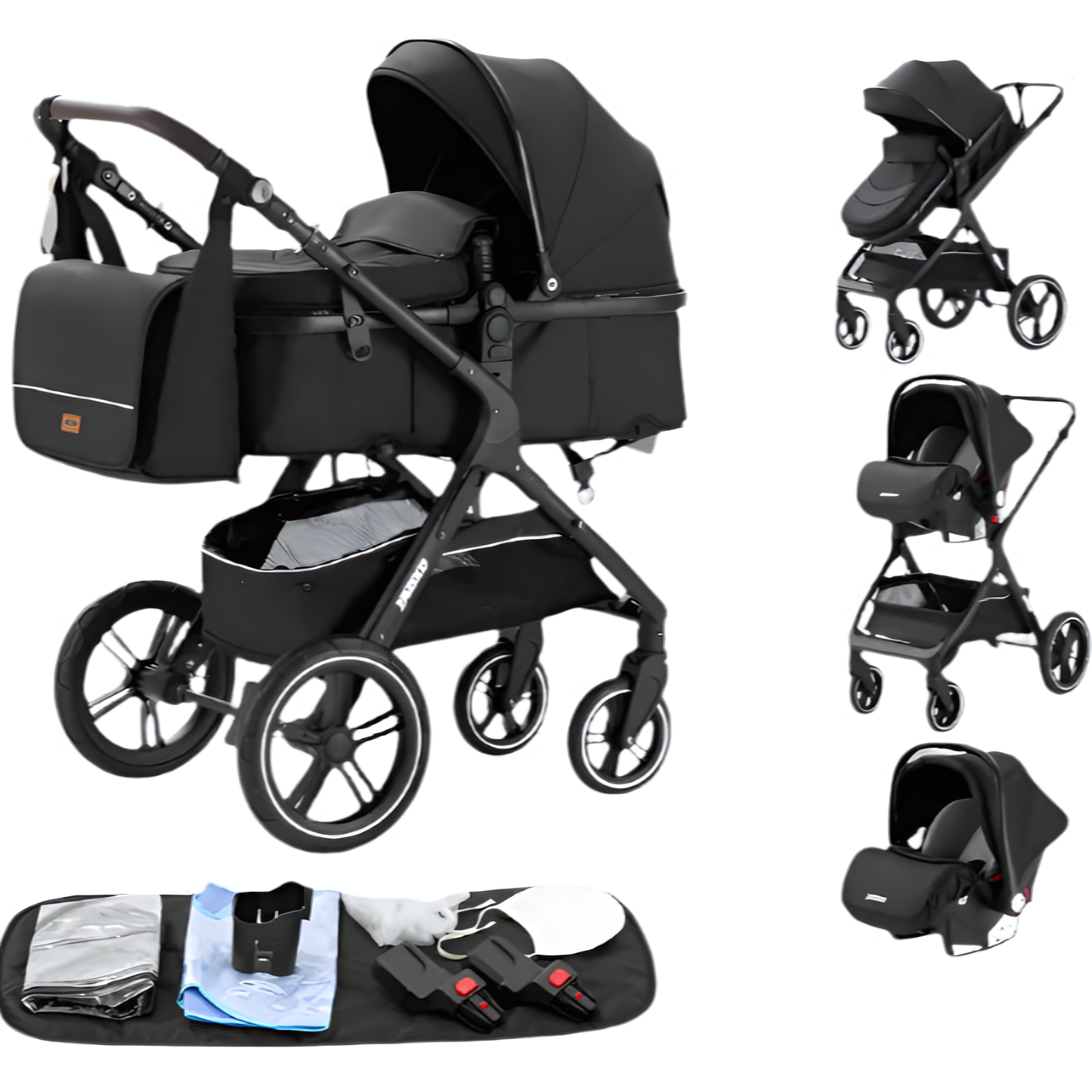 Vauvanrattaat 3 yhdessä