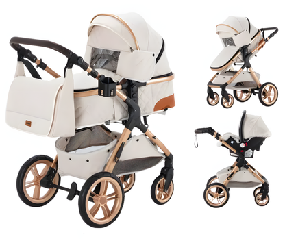 Lastenrattaat 3 in 1 Cream Elovia