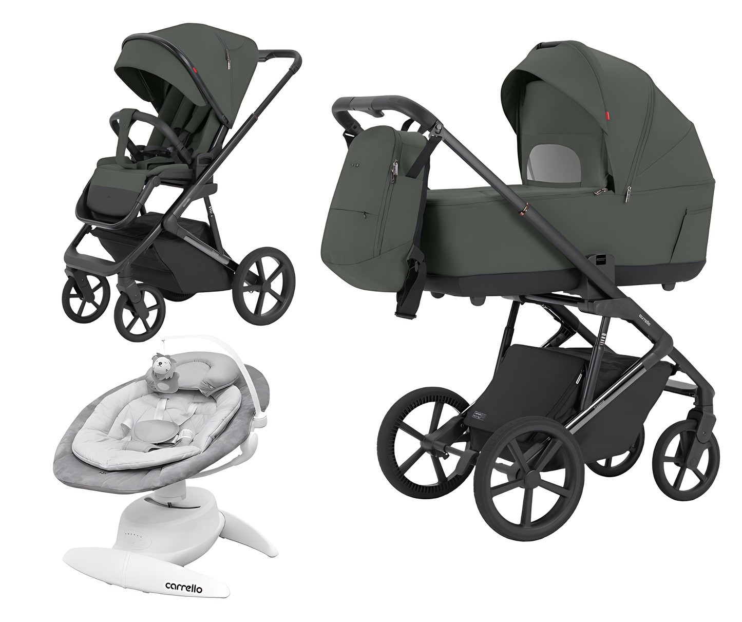 Vauvan vaunu 2in1 CARRELLO Sigma CRL-6523 + Vauvankeinu Carello Mio CRL-10308 