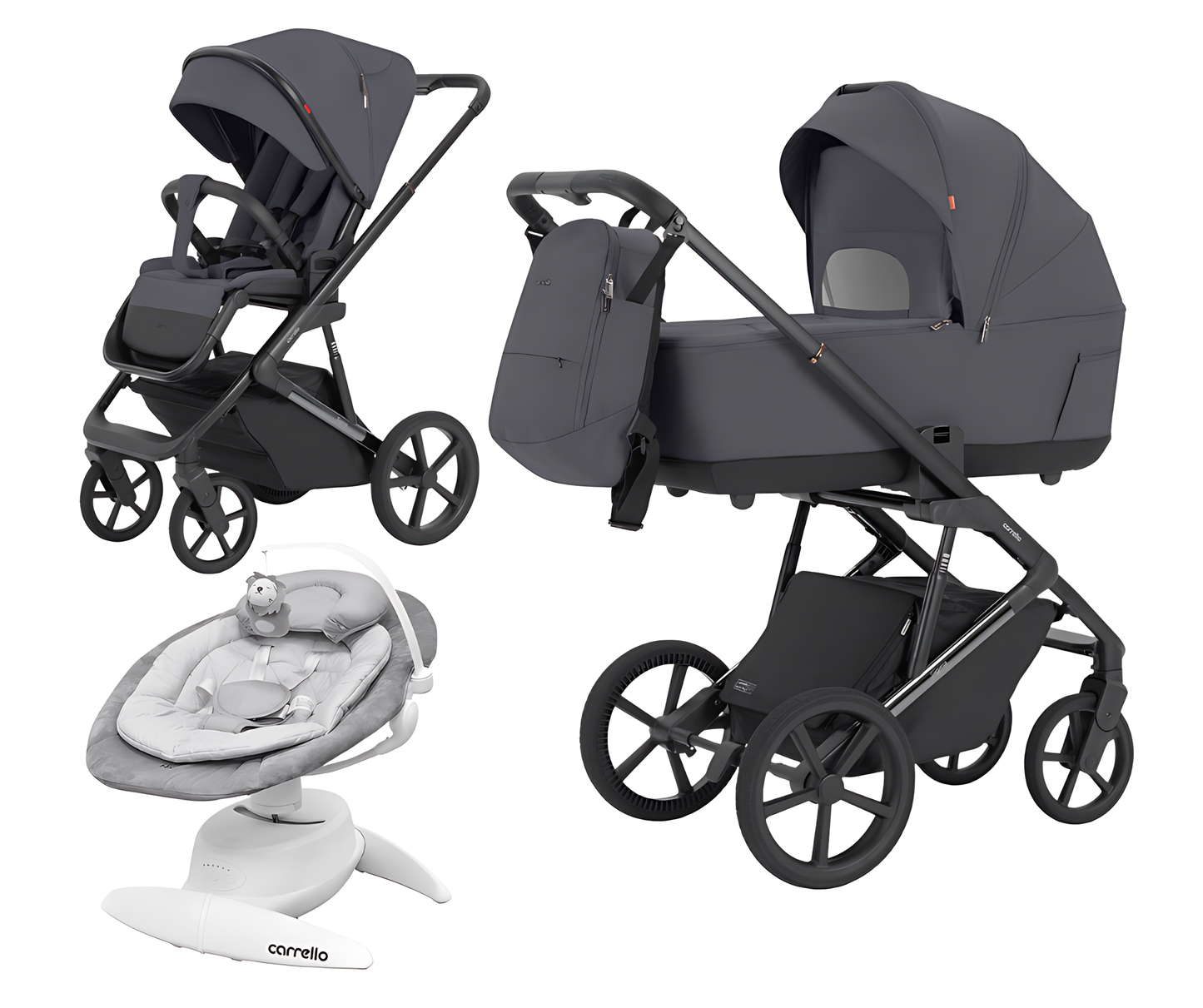 Vauvan vaunu 2in1 CARRELLO Sigma CRL-6523 + Vauvankeinu Carello Mio CRL-10308 