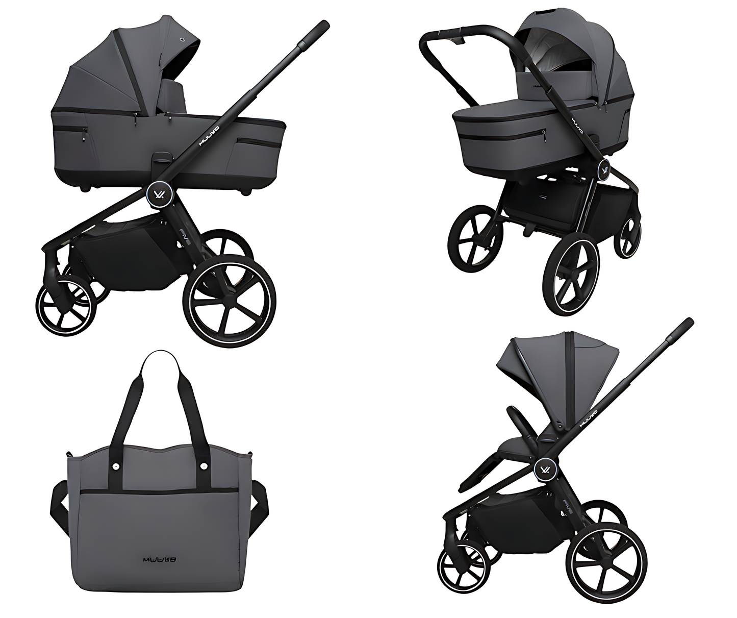 MUUVO Five Iron graphite deep -lastenrattaat