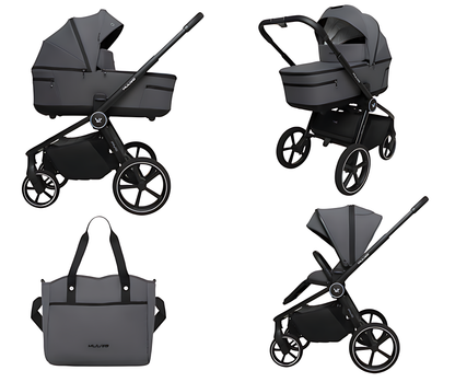 MUUVO Five Iron graphite deep -lastenrattaat