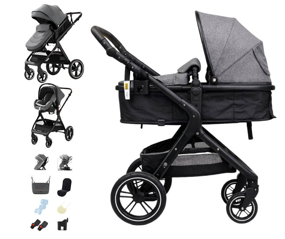 Elovia Solid 3-in-1 yhdistelmävaunut | Tukeva ja tyylikäs valinta