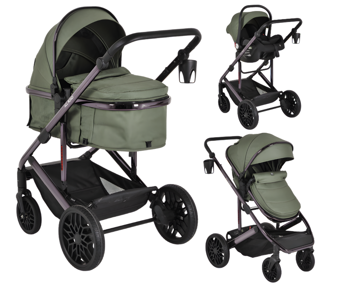 Moni All Road 3-in-1 yhdistelmävaunut | Vihreä