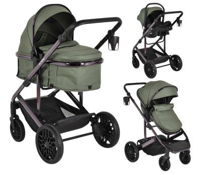 Moni All Road 3-in-1 yhdistelmävaunut | Vihreä