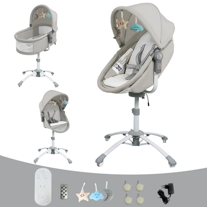 Vauvan kehto-keinutuoli-sänky