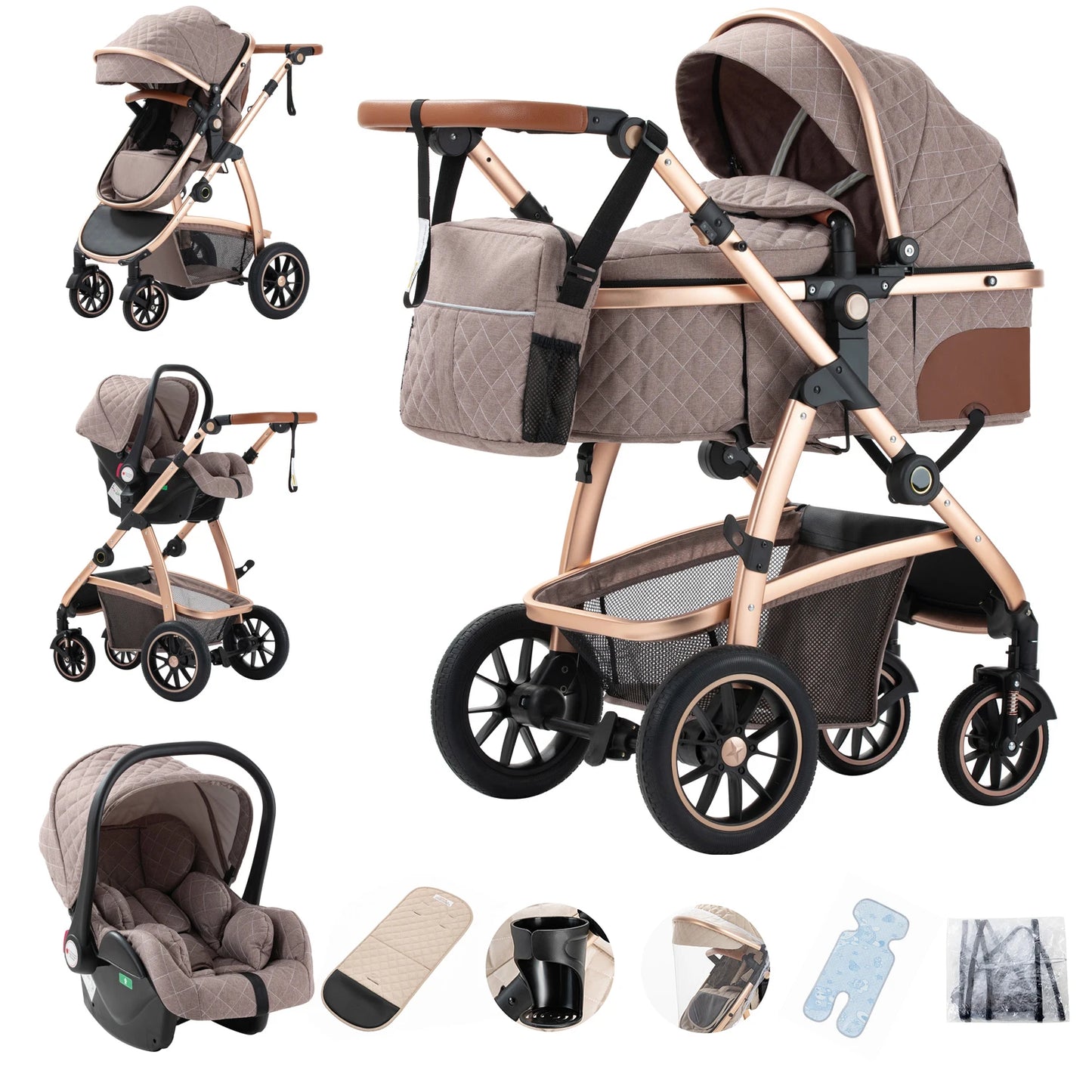 Lastenrattaat 3 in 1 Gcarebb