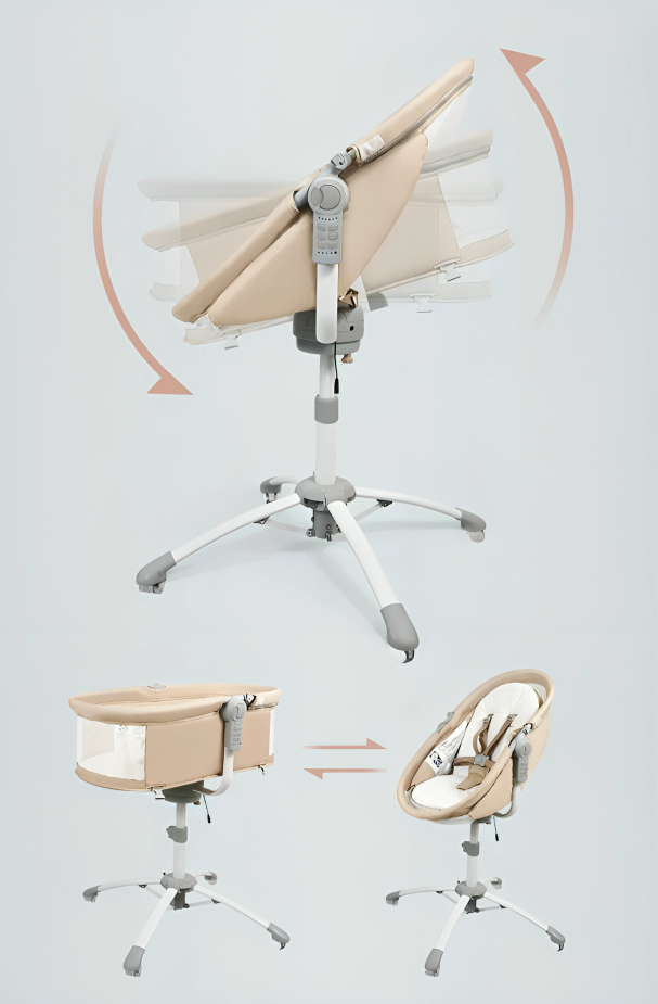 Vauvan kehto-keinutuoli-sänky