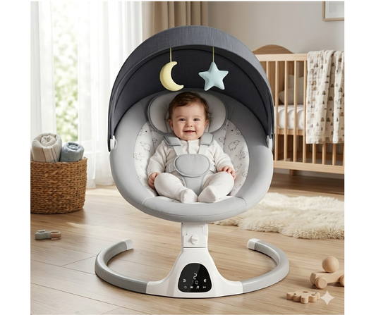 Mastela Deluxe - Sähköinen vauvakeinu | 3-in-1 Monitoimiratkaisu