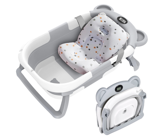 Taitettava silikoninen vauvan kylpyamme