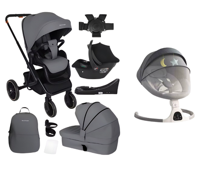 BabyVoyage Vauvanrattaat 4 yhdessä + Sähköinen vauvankeinu 3 yhdessä