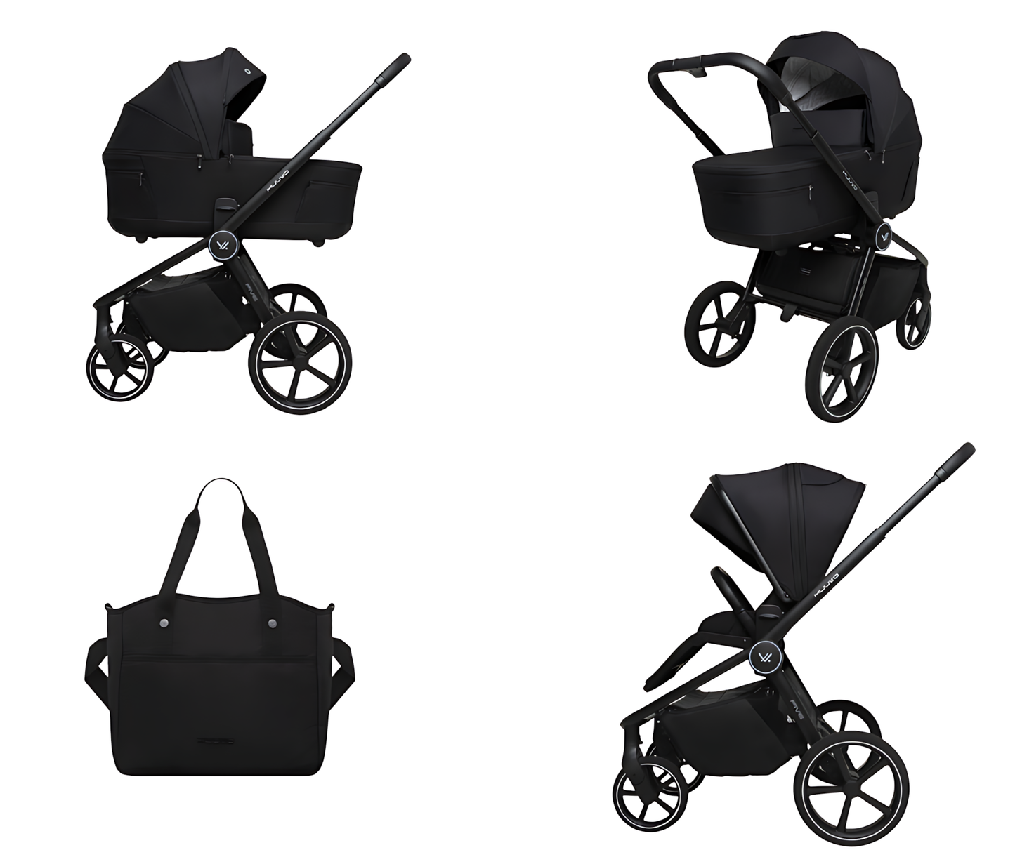 MUUVO Five Black Deep -lastenrattaat