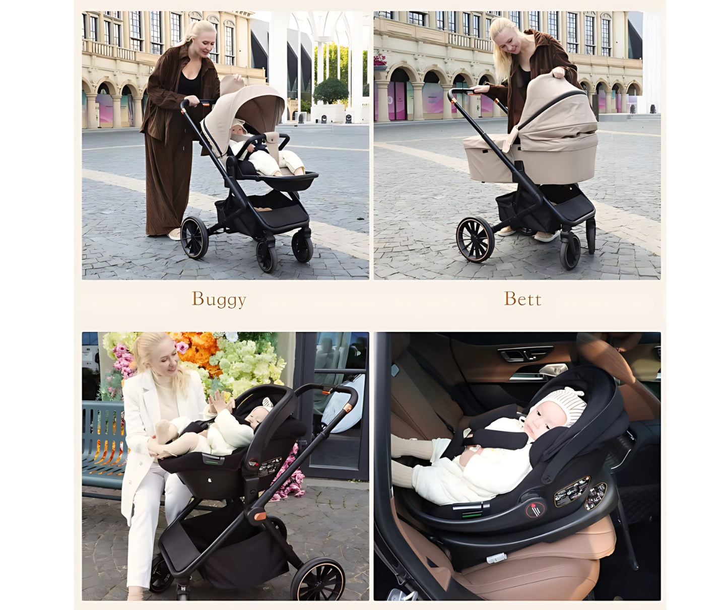 BabyVoyage Vauvanrattaat 4 yhdessä