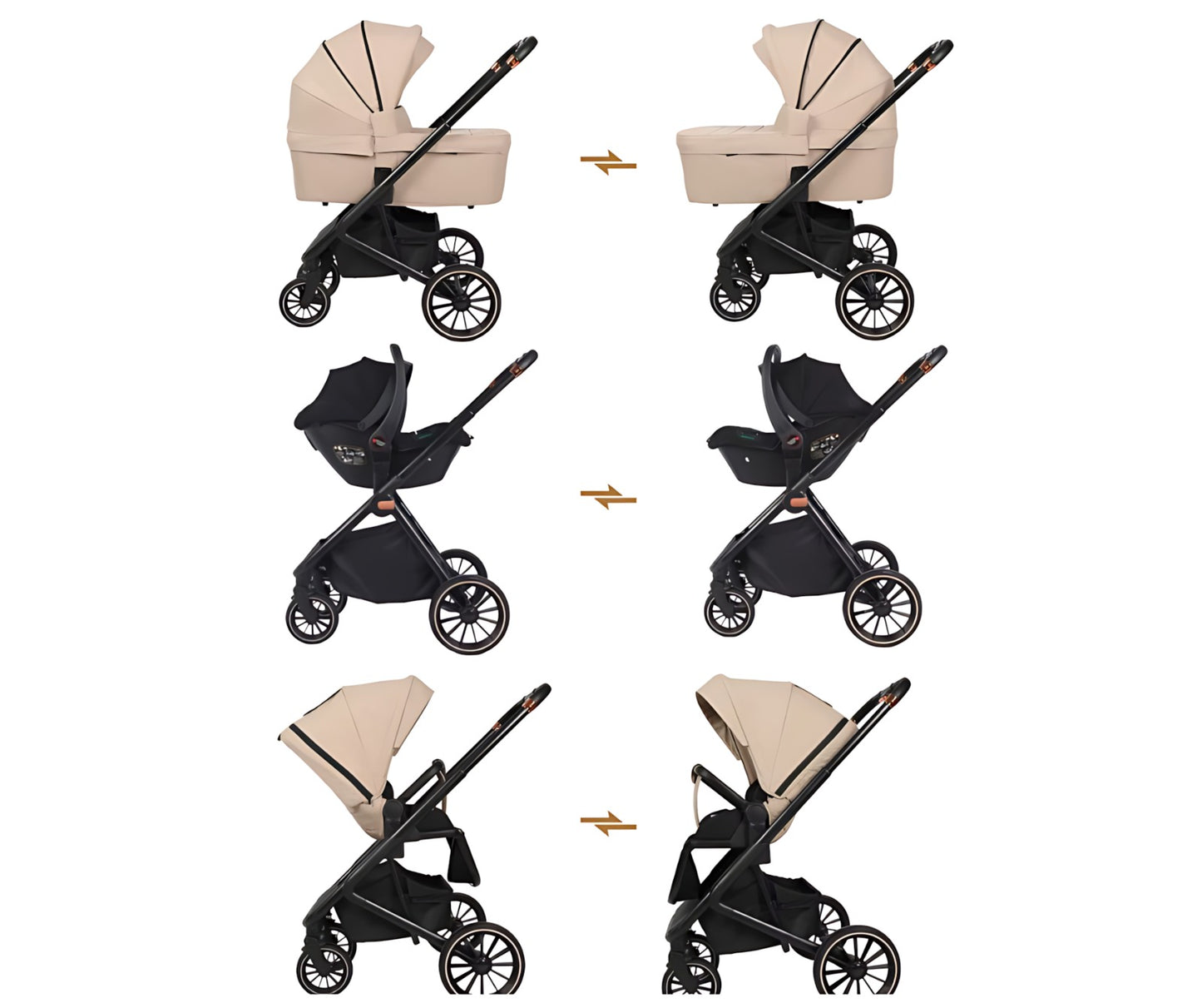 BabyVoyage Vauvanrattaat 4 yhdessä